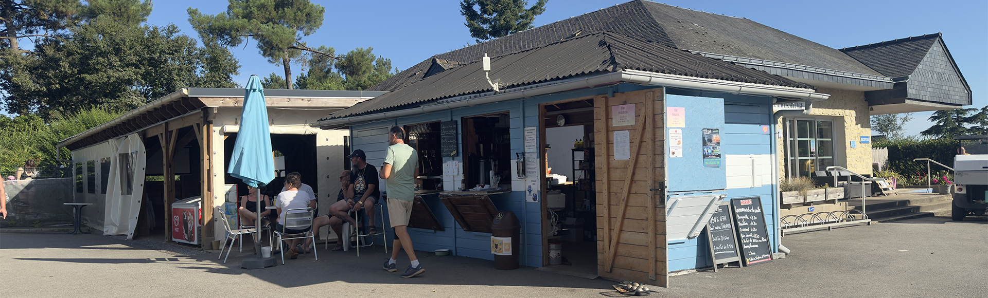 Le bar du camping l’Hermitage en Loire-Atlantique