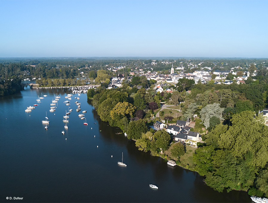 Vue aérienne du Port de Guérande